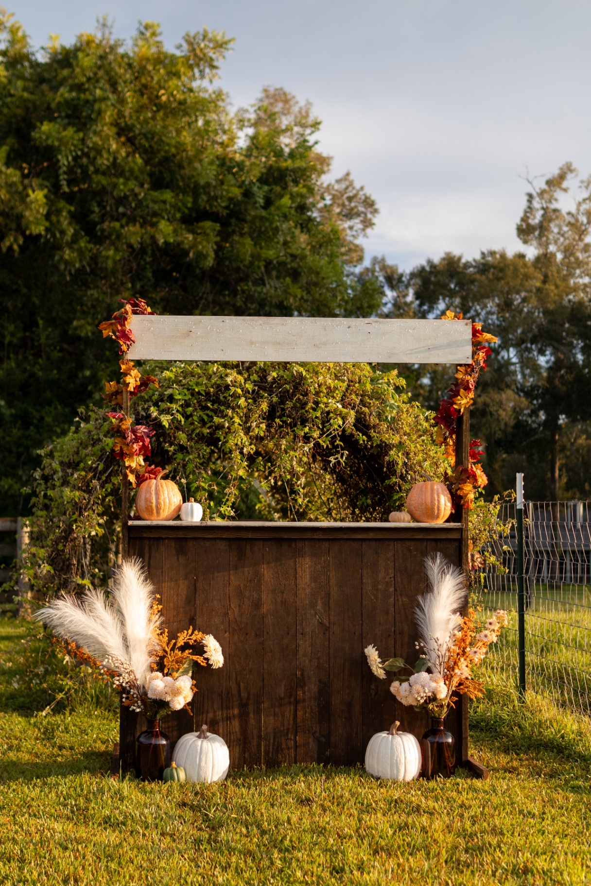 This month's seasonal styled set-up at Sandy Patch Ranch