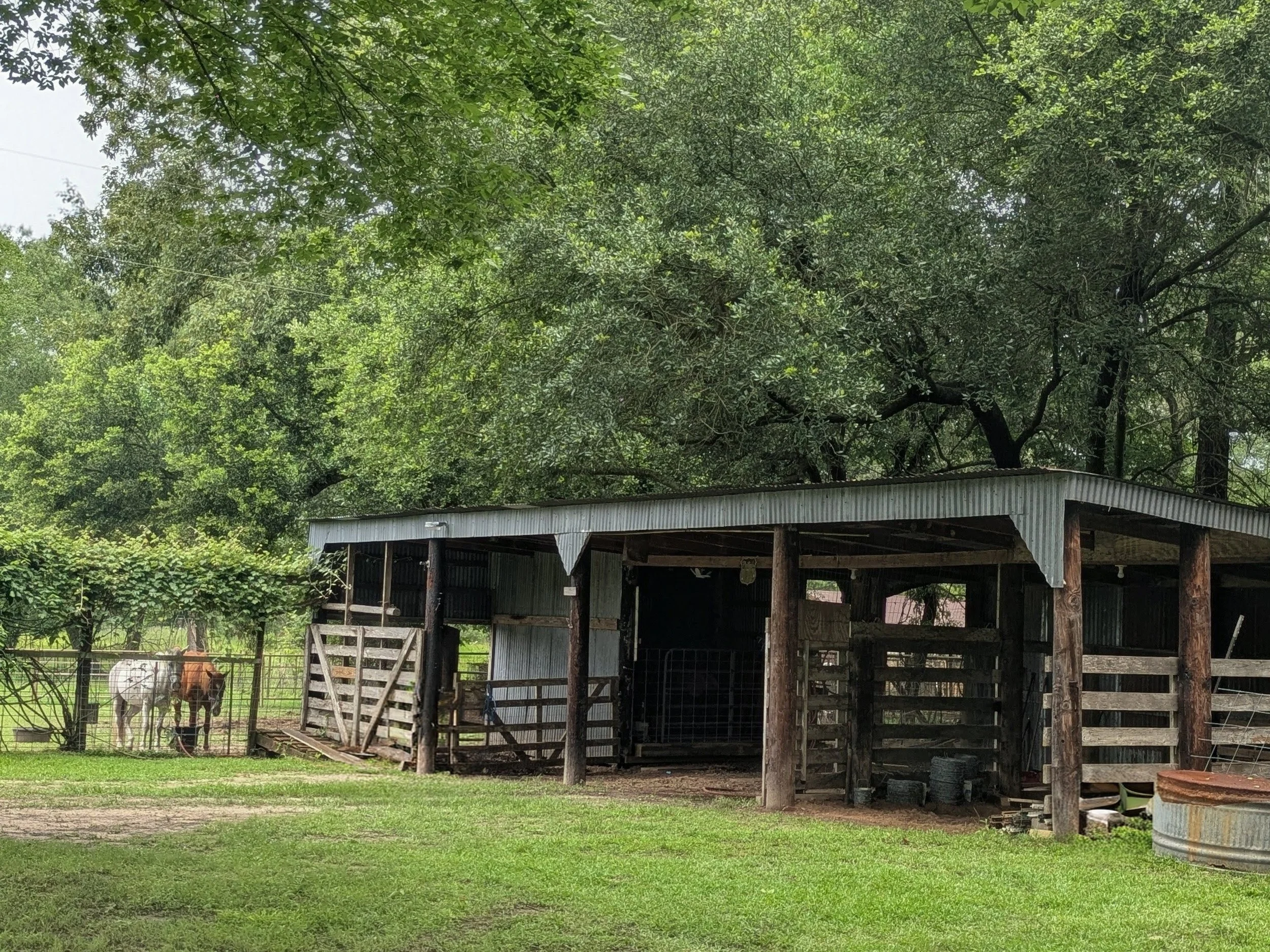 Rustic barn at Sandy Patch Ranch